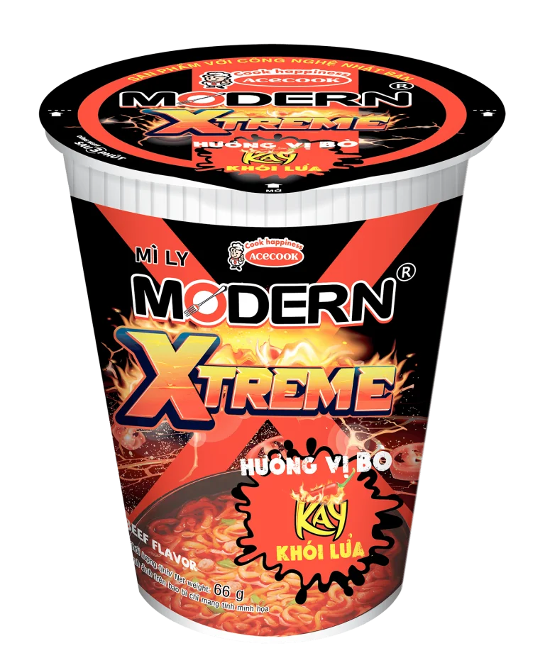 [FODMI019] S-Mì Ly Modern Xtreme Hương Vị Bò 66g