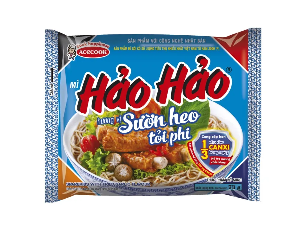 Mì Hảo Hảo vị sườn heo tỏi phi gói 73g