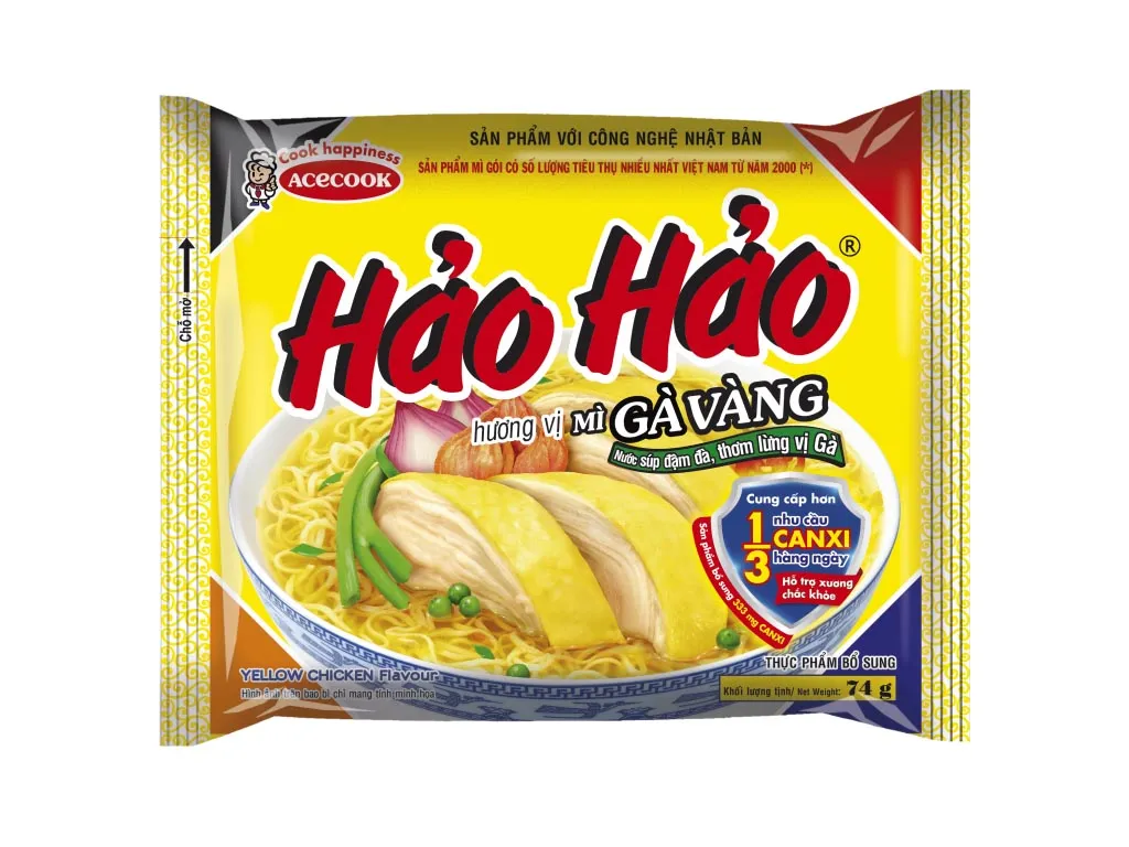[FODMI003] S-Mì Hảo Hảo vị gà vàng 74g