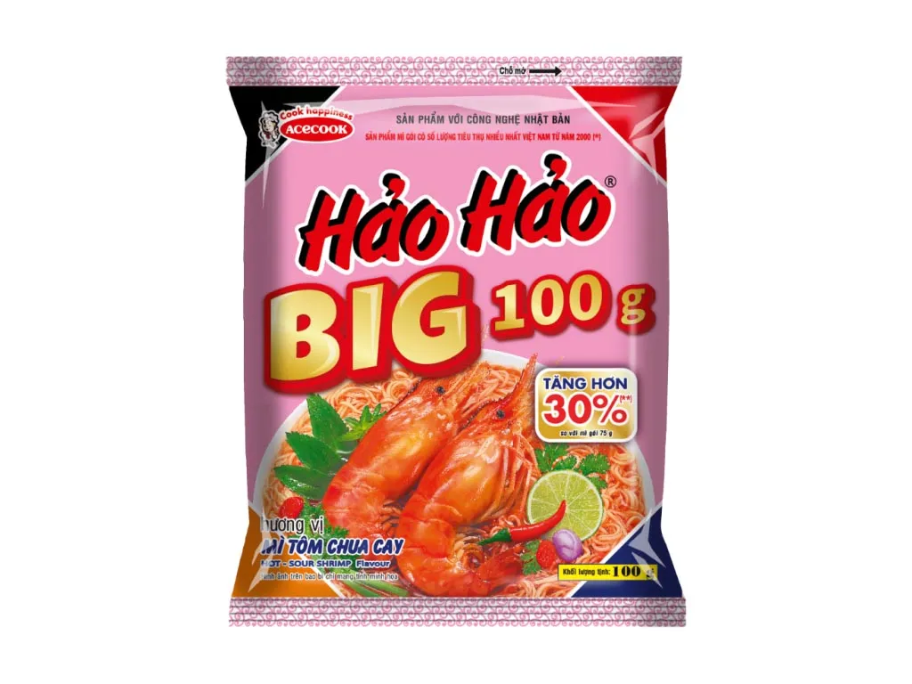 [FODMI001] S-Mì Hảo Hảo Big tôm chua cay 100g