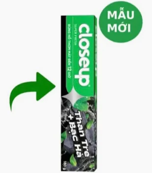 KĐR CLOSEUP Than Hoạt Tính & Bạc Hà 180g