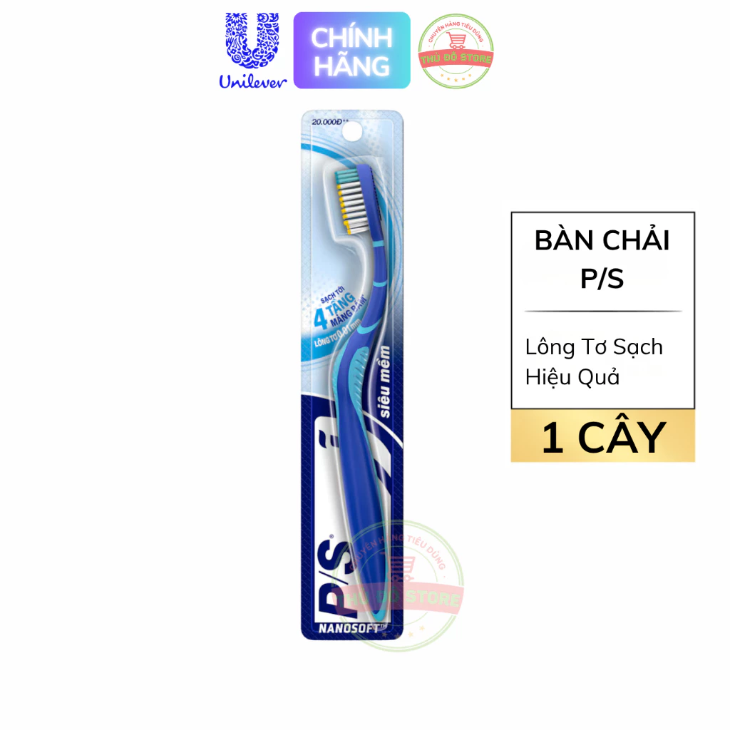 S-Bàn chải PS Lông Tơ Sạch Hiệu Quả Xanh
