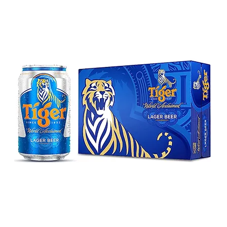 Bia Thùng lon Tiger Nâu 330ml