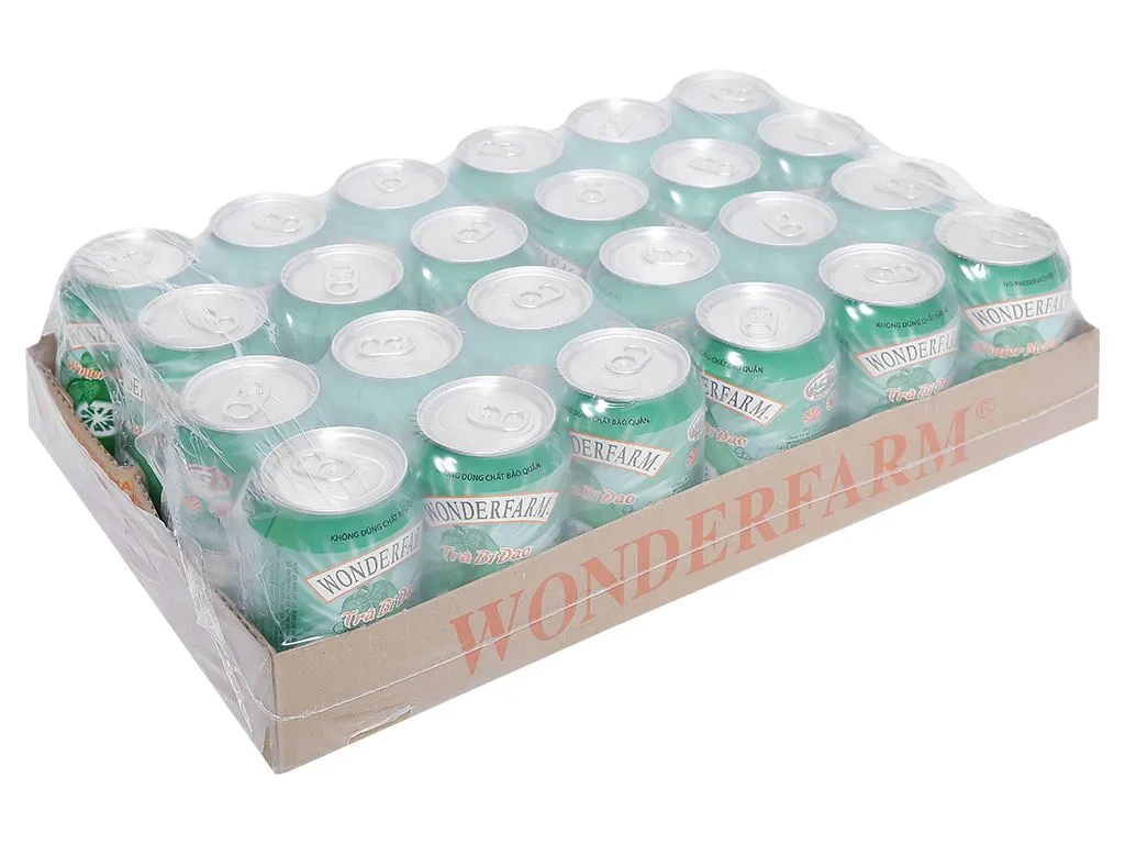 Nước Thùng trà bí đao WONDERFARM lon 310ml