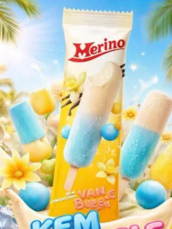 [FODIC020] S-Kem Ốc MERINO hương vani bubble gum 35g
