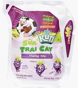 [BEVMK011] S-Sữa túi KUN nho