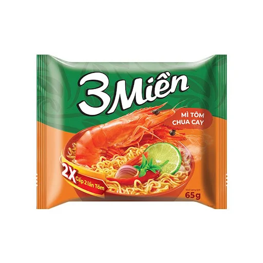 [FODMI014] Mì 3 Miền tôm Chua Cay 65g -Niti