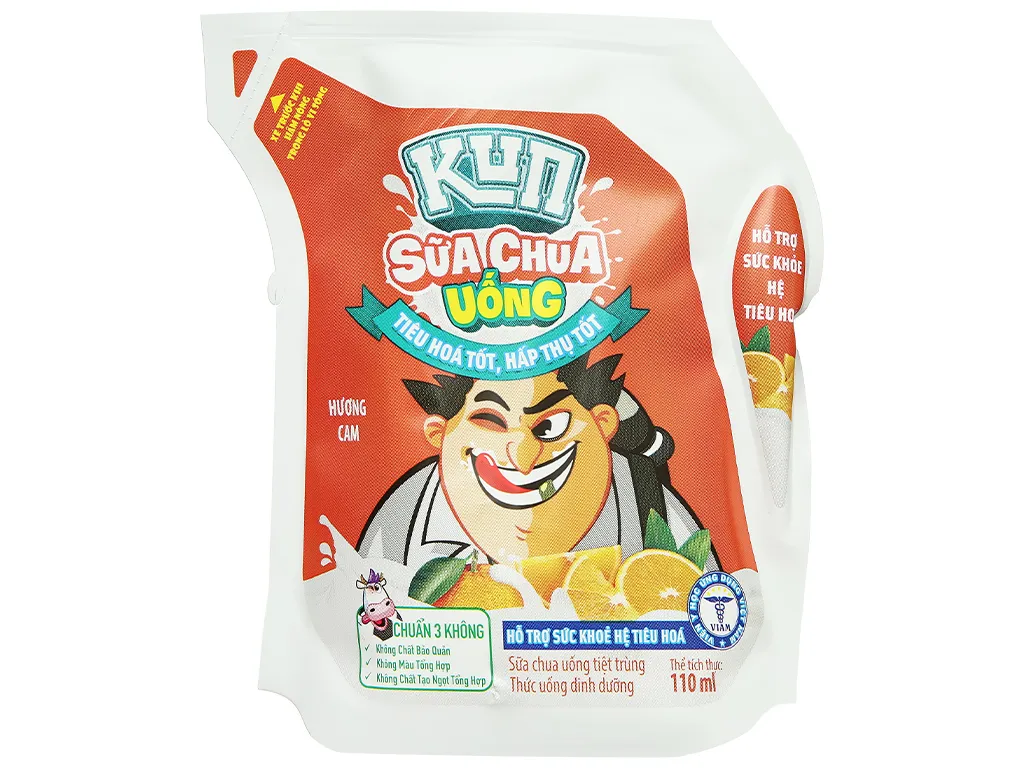 [BEVMK003] Sữa túi KUN cam 110ml