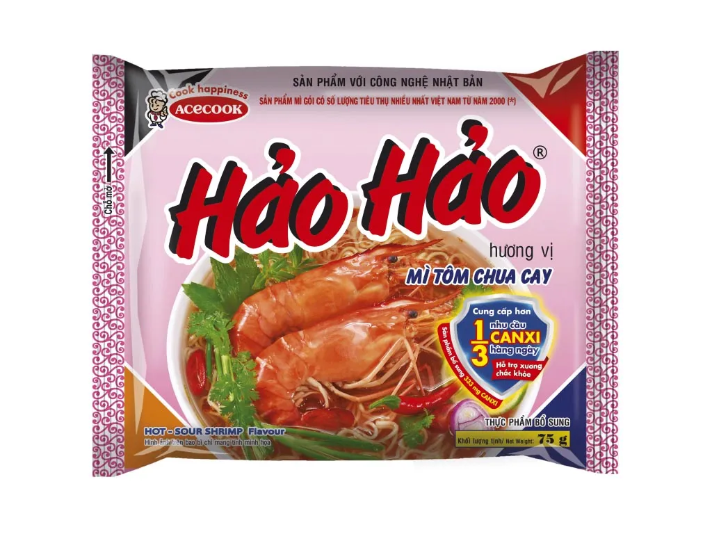 [FODMI002] S-Mì Hảo Hảo Tôm Chua Cay 75G